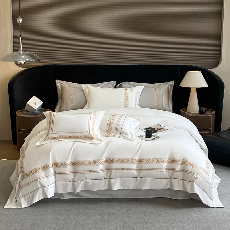 Aurum Élégance bed linen set made from Egyptian cotton, 400 thread count | Gold