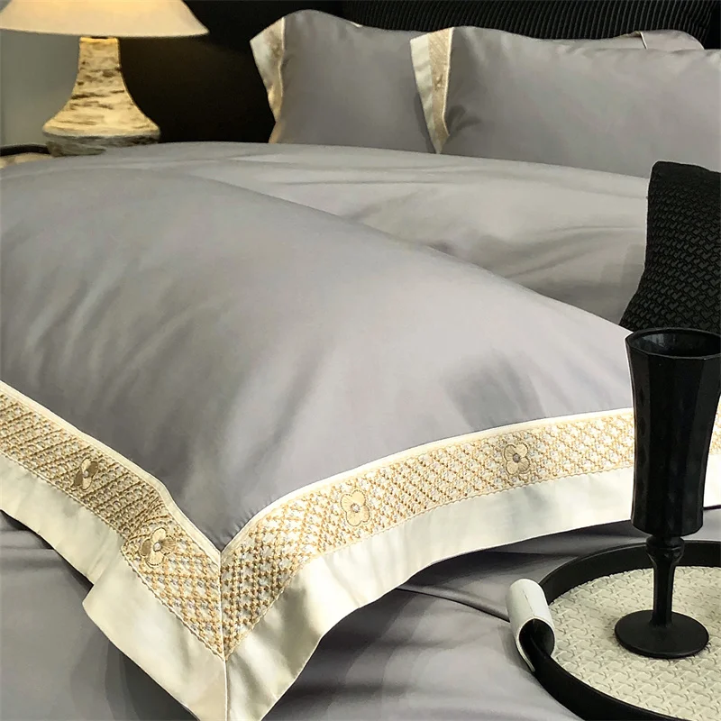 Edelmeer bedding set made from Egyptian cotton, 600 thread count | Gray