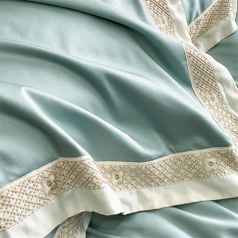Edelmeer bed linen set made from Egyptian cotton, 600 thread count | Turquoise