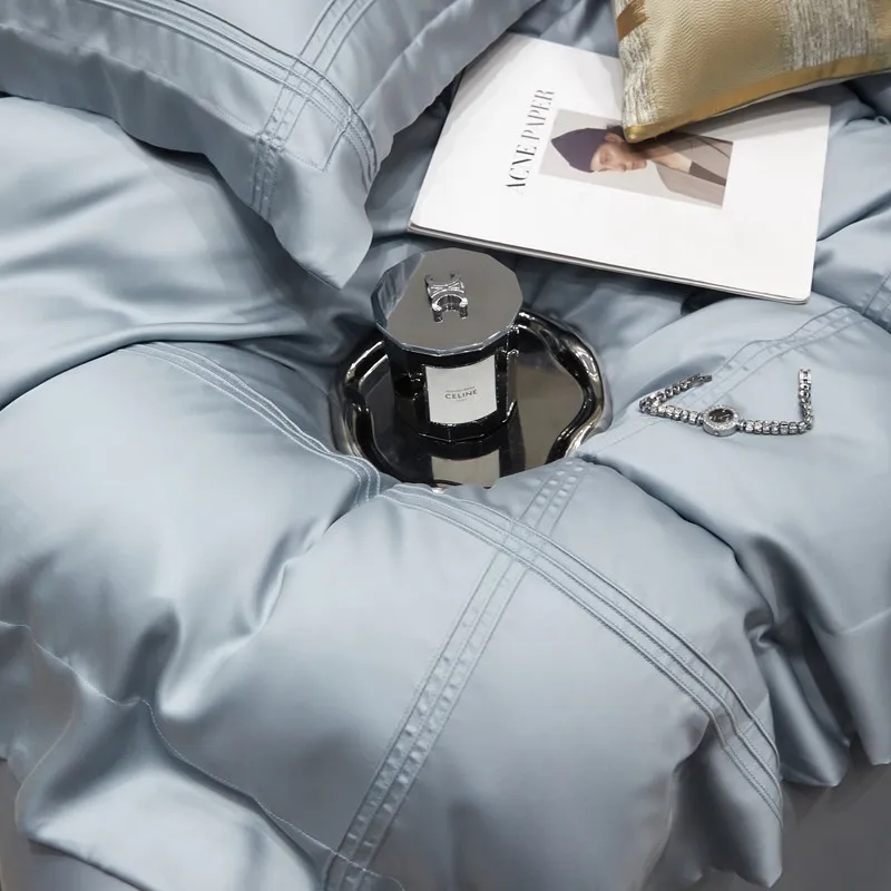 Sereno bedding set made from Lyocell 600 thread count | Light gray