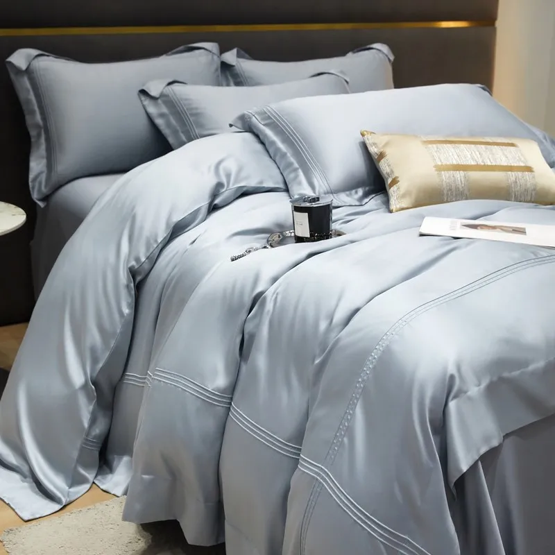 Sereno bedding set made from Lyocell 600 thread count | Light gray