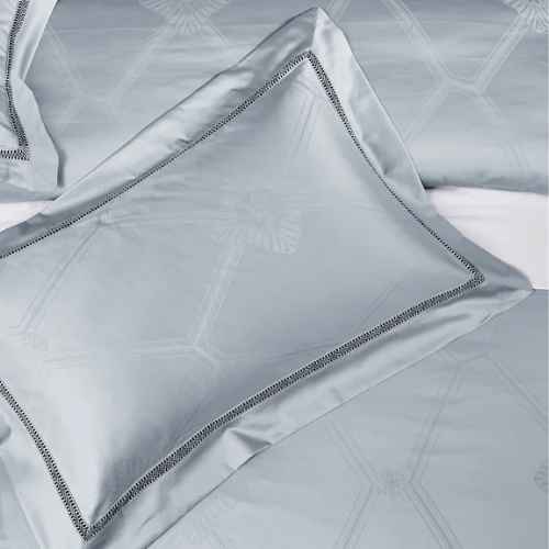 Glanzreich bedding set made from 800 thread count jacquard cotton | Gray floral