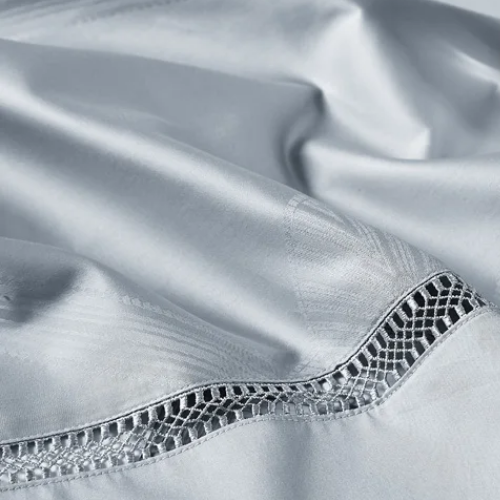 Glanzreich bedding set made from 800 thread count jacquard cotton | Gray floral