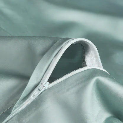 Floraison Élégante Egyptian cotton bedding set, 500 thread count | Green Floral