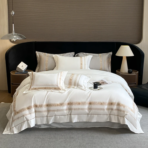 Aurum Élégance bed linen set made from Egyptian cotton, 400 thread count | Gold