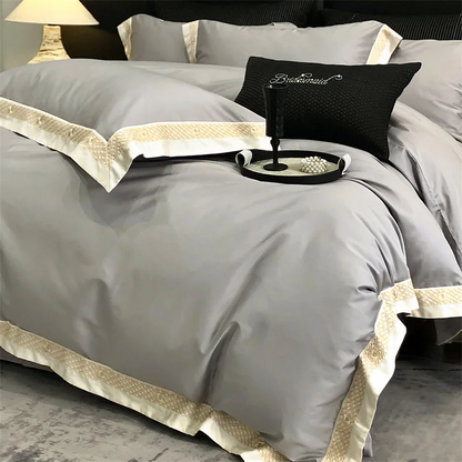 Edelmeer bedding set made from Egyptian cotton, 600 thread count | Gray