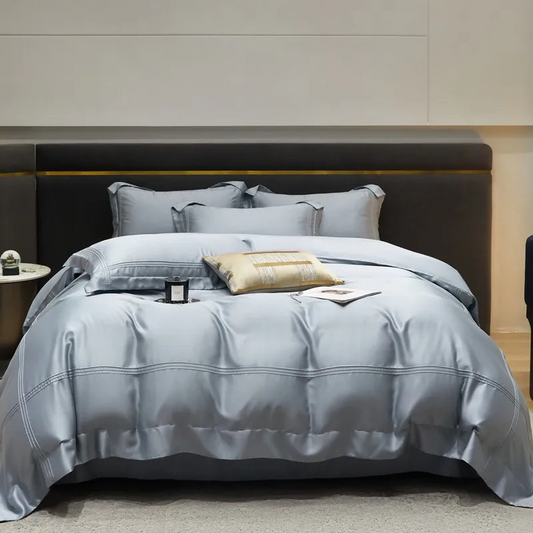 Sereno bedding set made from Lyocell 600 thread count | Light gray